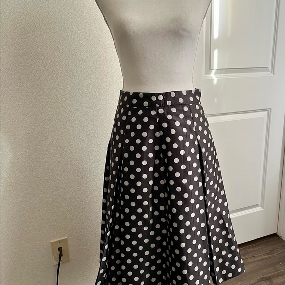 Halogen polka Dot Pleated skirt 4p - Picture 1 of 10